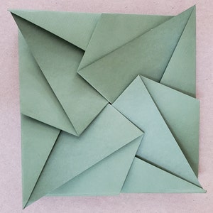 Cartes et invitations Origami Tato pliées à la main