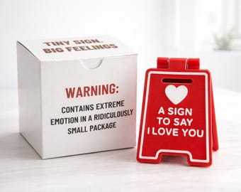Tiny Love Sign: Valentine's Day Stocking Stuffer, Romantic Desk Decor
