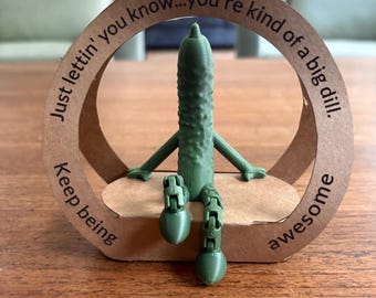 Funny Pickle Figure Desk Decor: Novelty Coworker Gift