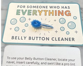 Funny Belly Button Cleaner Novelty Gag Gift Unique Joke Hilarious Christmas Stockings stuffer