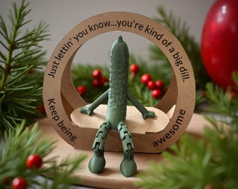 Funny Pickle Figure Desk Decoration Office Space Saving Design Desk Accessory Gift Idea for Coworker Appreciation Gift Desk Decor Novelty