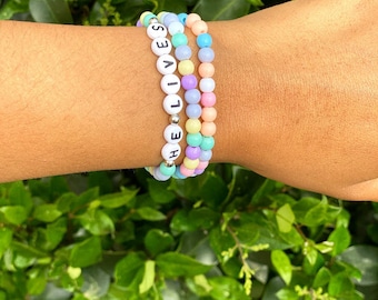 Spring Bracelet || Kids Bracelet || Matching Bracelet || Name Bracelet