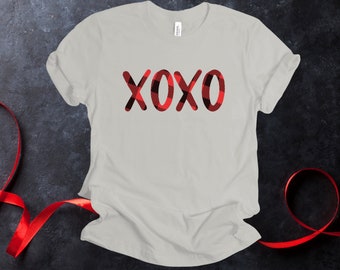 Valentine's Day Shirt | XOXO Shirt | Buffalo Plaid | Heart | Cute Shirts | Valentines Day Outfit | Love Shirt | Womens Shirt