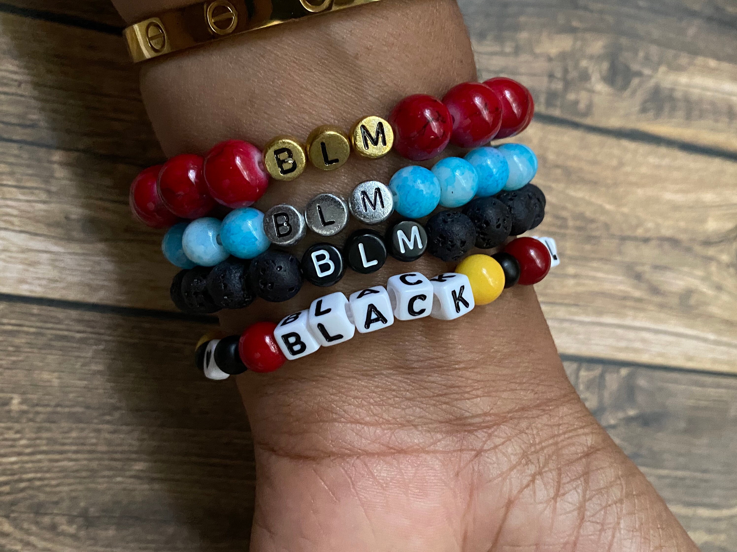 Blm beaded bracelet discount