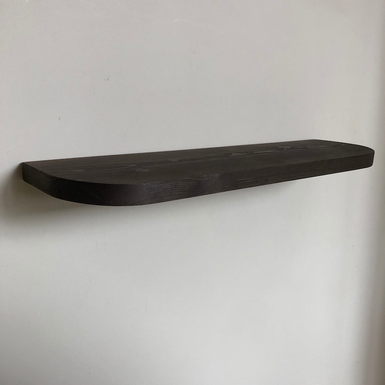 Rounded Corners Floating Rustic Shelf Reclaimed Scaffold Board Etsy