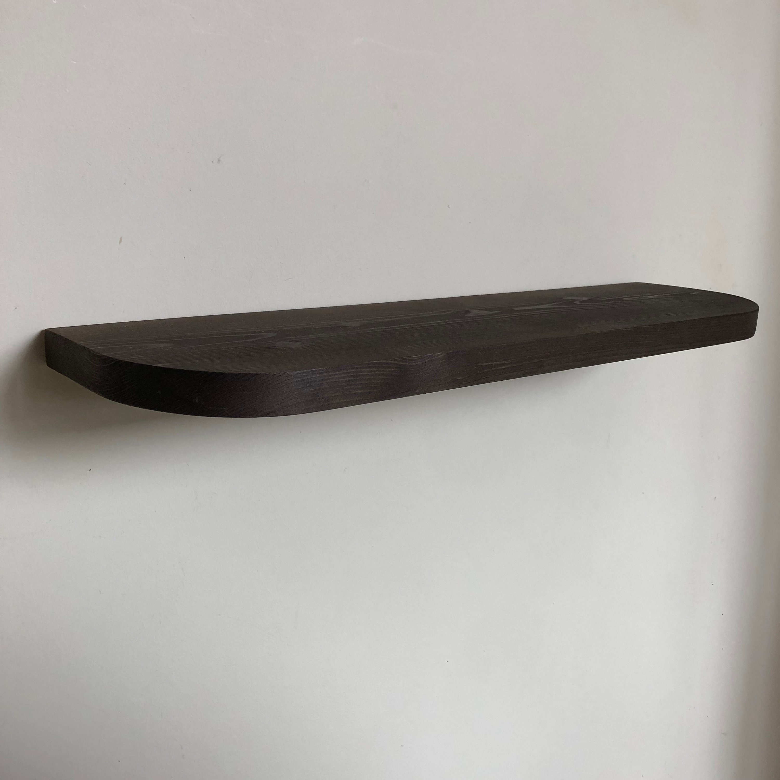 Shelf Rounded Edges Rounded Corners Floating Rustic Shelf Reclaimed Scaffold Board - Etsy UK