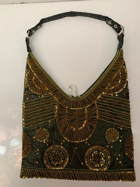 Vintage women’s gold beaded, sequinned and embroid