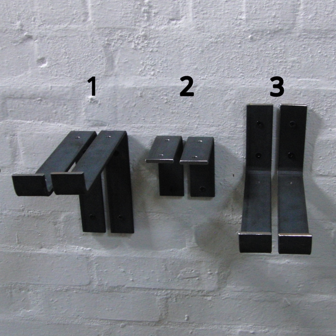 Pair of Scaffold Board Shelf Brackets Heavy Duty Rustic Etsy UK