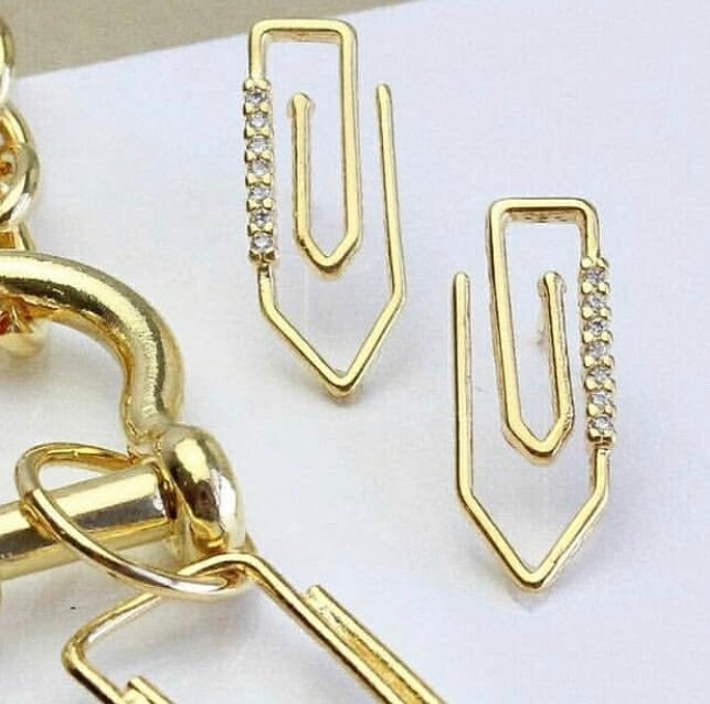 Gold Filled Paper Clip Earrings/ Best Seller Earrings / Etsy