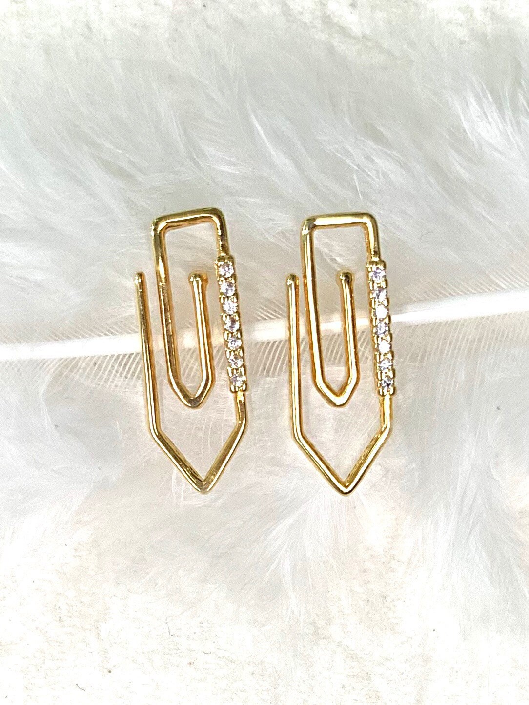Gold Filled Paper Clip Earrings/ Best Seller Earrings / Etsy