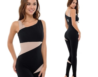 cotton aerial costume Woman yoga bodysuit Unitard dance costume Aerial silk costume Sports Catsuit for Women Premium quality