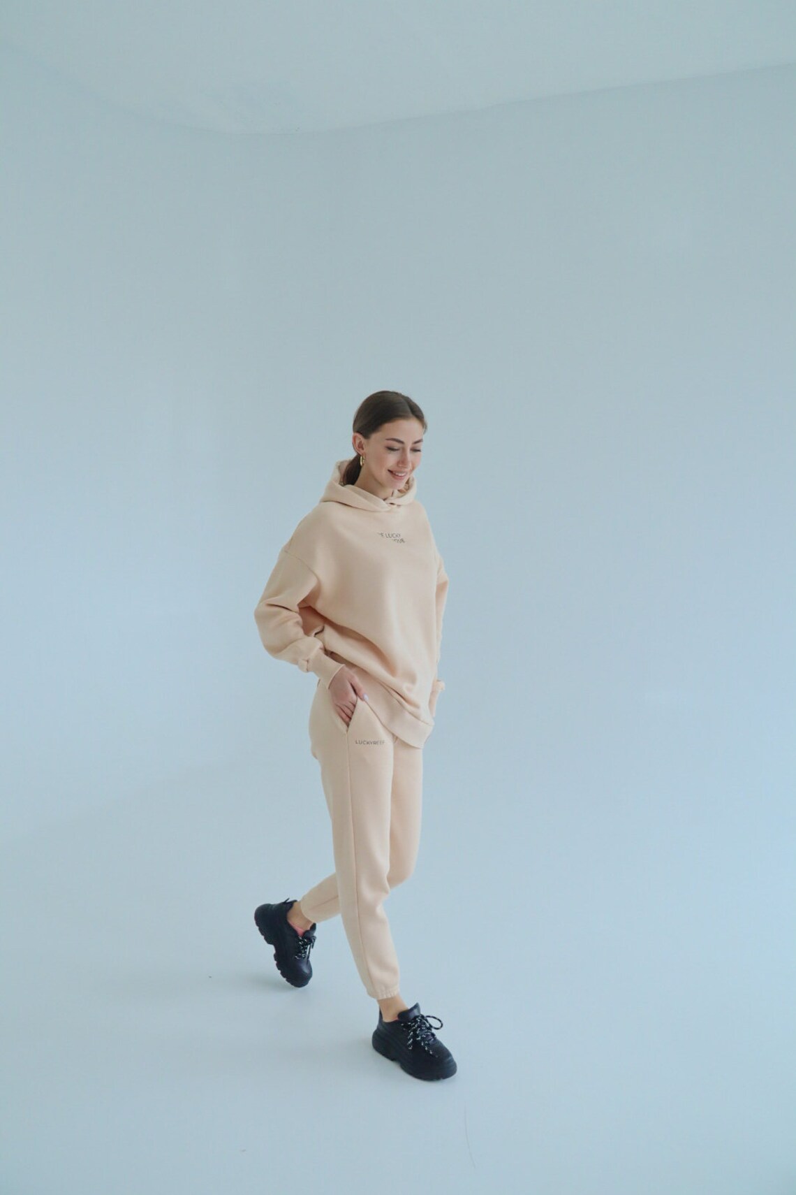 Beige Sweatshirt rave style sweater cotton sweatshirt Etsy