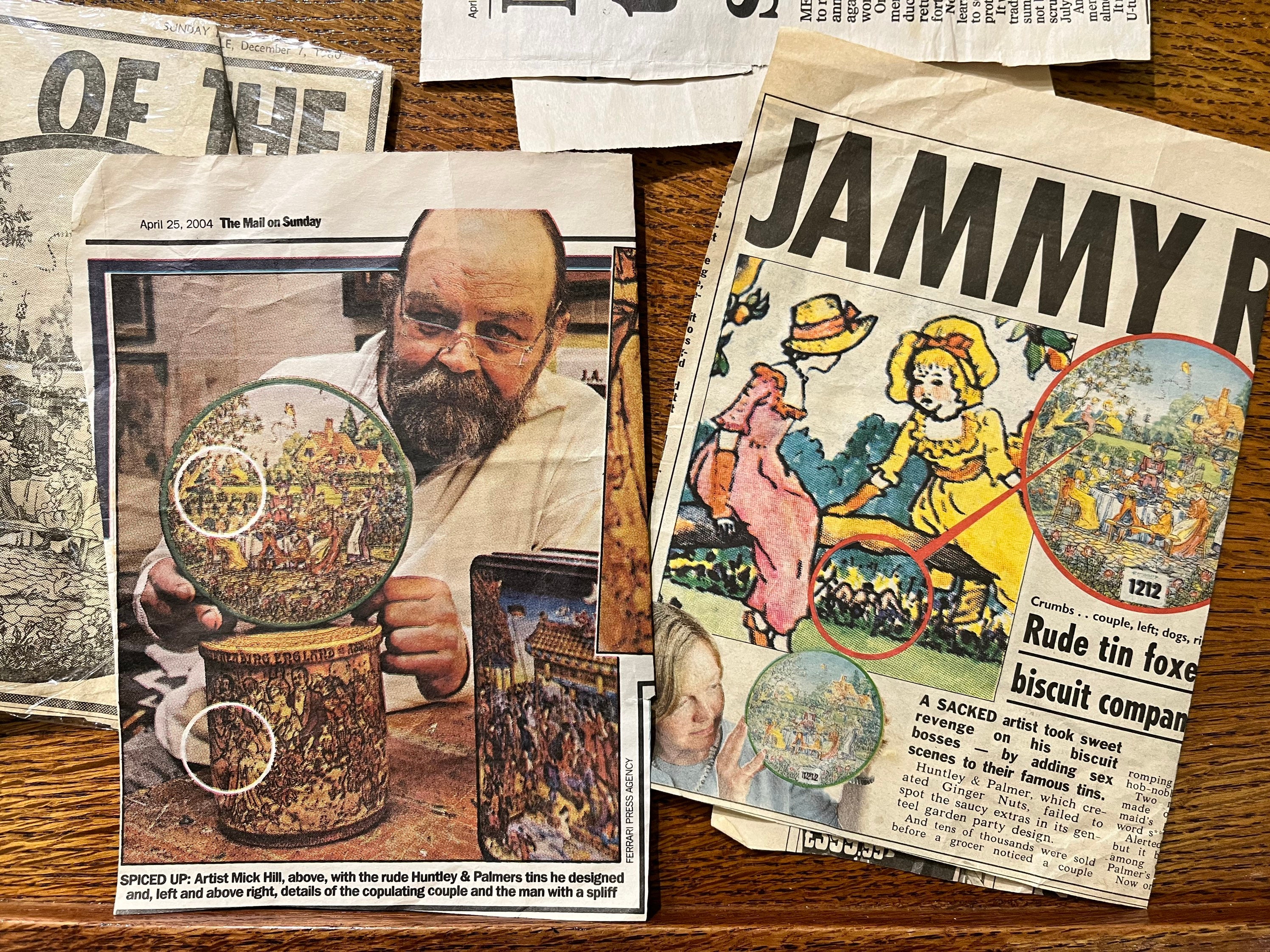 Original Still Sealed Huntley and Palmers Collectible Rude