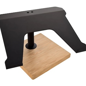 Rotatable Metal Notebook Stand - A unique Add-on for ErgoHide Desks. Elevate Home Office Setup - Ergonomic Posture and Productivity Boost