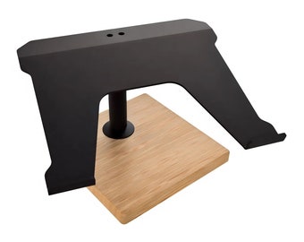 Rotatable Metal Notebook Stand - A unique Add-on for ErgoHide Desks. Elevate Home Office Setup - Ergonomic Posture and Productivity Boost