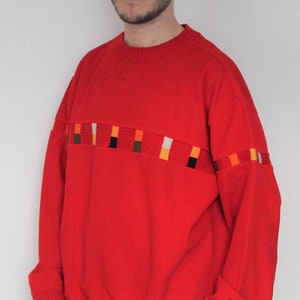 Carlo Colucci Vintage 80er Jahre 90er Jahre Retro Pullover XL