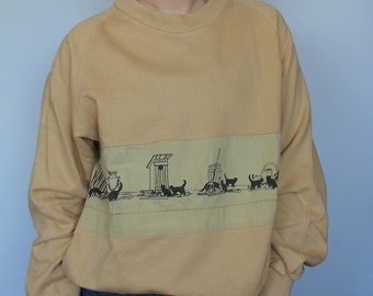 80er 90er Vintage Retro Pullover cool print