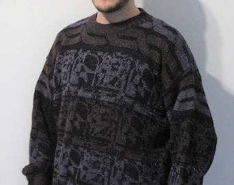 Vintage 80er 90er Retro Pullover XL