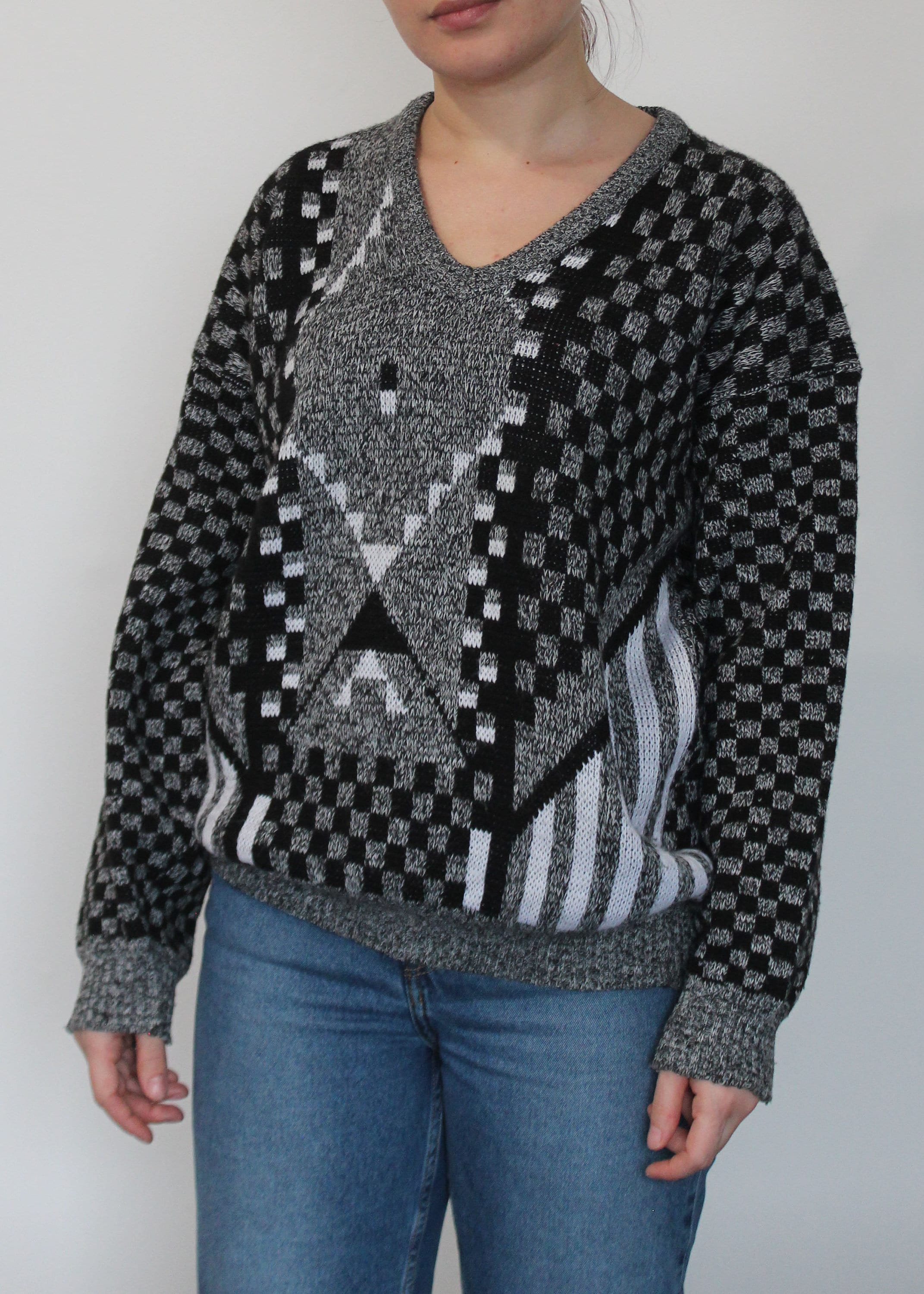 Vintage 80er 90er Retro Pullover
