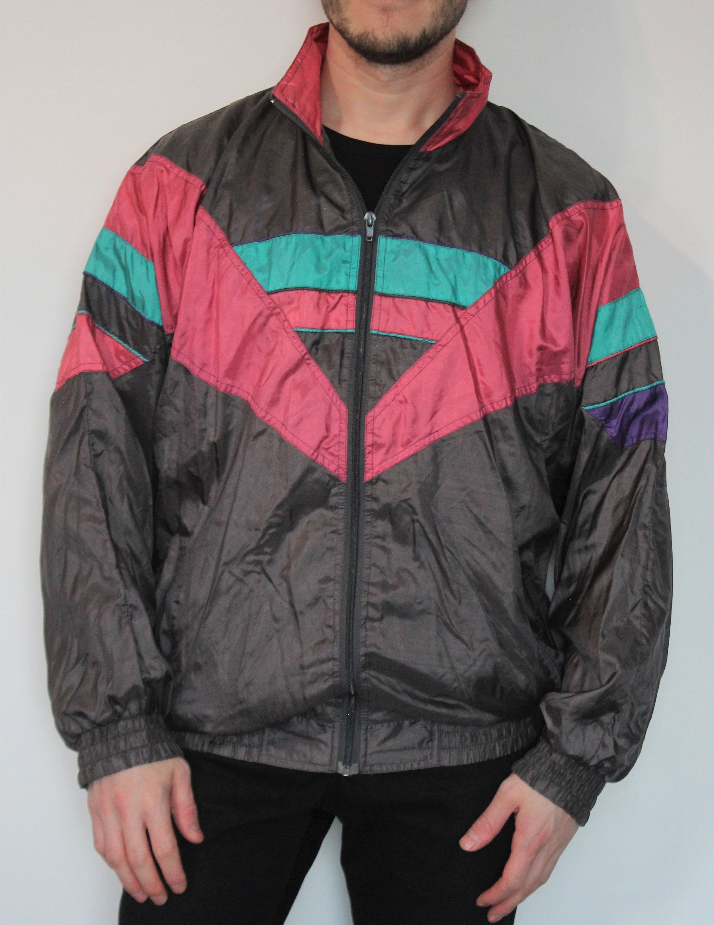 80s 90s Vintage Jacket Sportswear M - Etsy UK