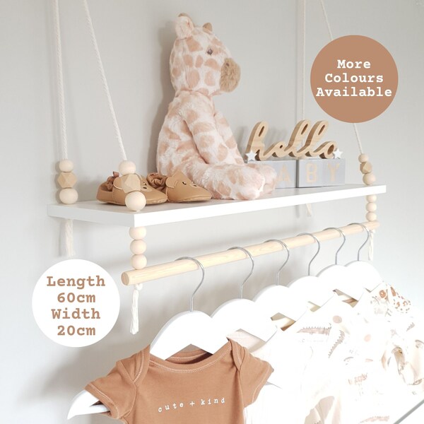 Nursery Shelf With Rail Etsy UK