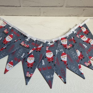 Christmas Bunting, Santa Bunting, Christmas Garland, Christmas Decorations, Xmas Bunting, Scandi Bunting, Father Christmas, Festive Decor