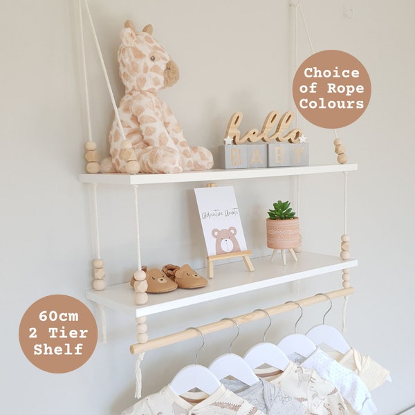 Nursery Shelf With Rail Etsy UK