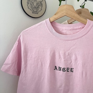 Angel Embroidered Baby Tee