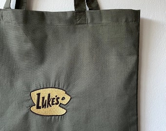 Luke's Embroidered Tote Bag: Stars H Coffee
