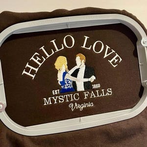 Klaroline Sweatshirt Hello Love | Mystic Falls Virginia | Vampire Sweater | Klaus Mikaelson | Caroline Forbes | tvd originals