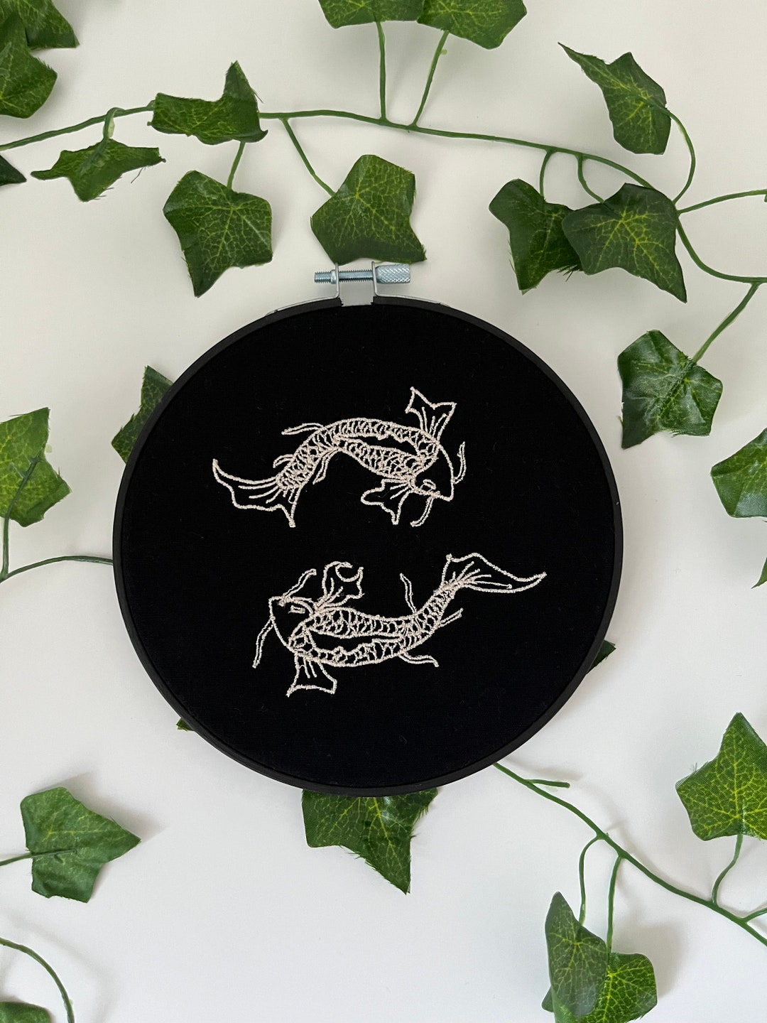 Koi Fish Embroidered 6 Hoop Koi Carp Art Tattoo - Etsy