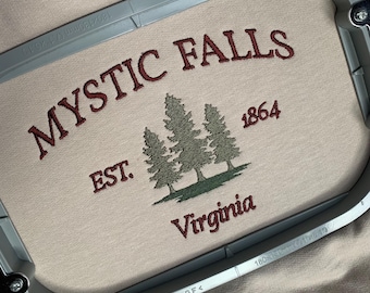 Mystic Falls Embroidered Sweatshirt: Virginia
