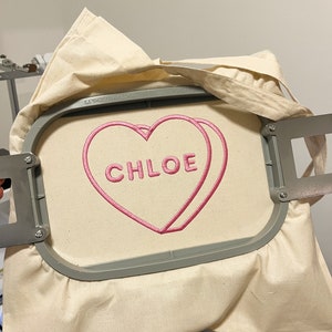 Benutzerdefinierter Text gestickte Einkaufstasche | Personalisierte Tasche | Schultertasche | Benutzerdefinierte Name