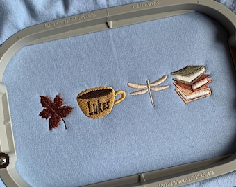 Luke's Coffee Dragonfly Embroidered Sweatshirt