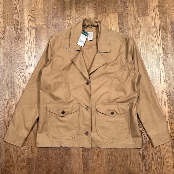Filson, Vintage CC Filson Shelter Cloth Canyon Canvas Camel Brown Jacket Womens Large