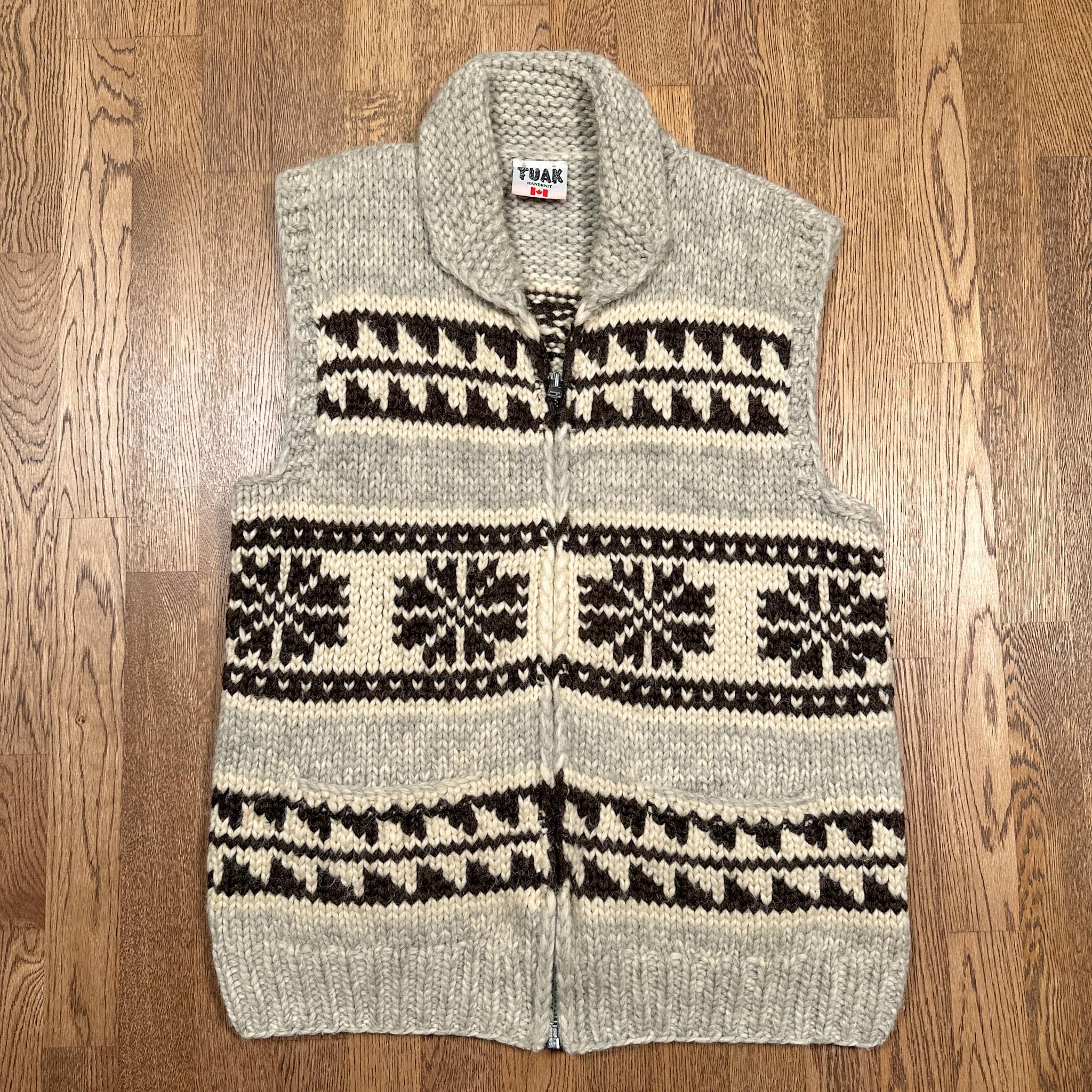 Tuak 希少【TUAK】VINTAGE HANDKNIT CANADA製/CHIEFTAIN/インディアン 