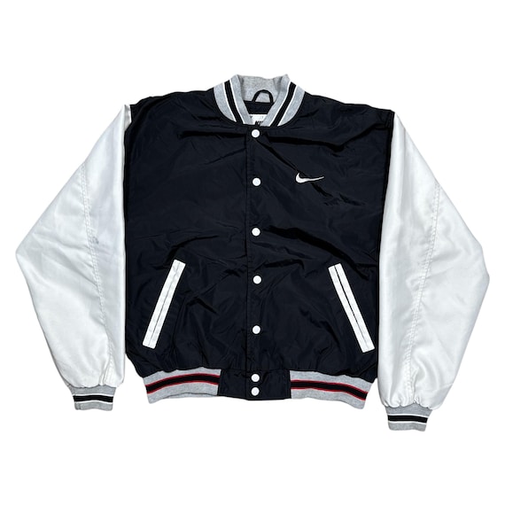 white nike bomber