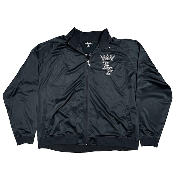 Vintage Y2K Pelle Pelle Studded Black Panther Embroidered Track