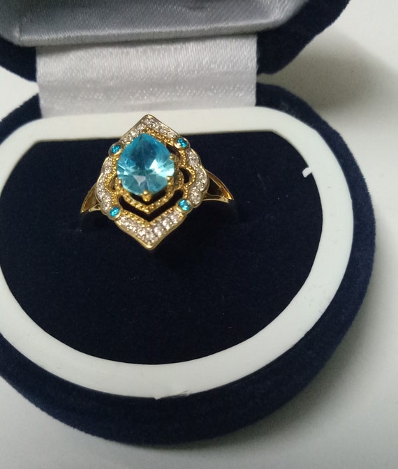 2.00 Ct Round Cut Blue Topaz and Chocolate Diamond 14K White Gold Over Wedding Engagement Clip-on Earrings For Women/'s