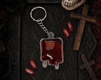 Bloodbag - Vampire Inspired Keychain