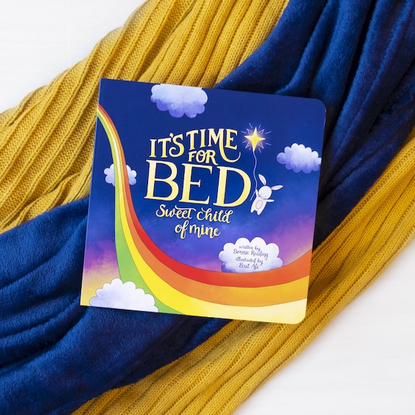 Bedtime book: children's books, nursery rhymes, bunny book, gifts for kids, it's time for bed, board book, neutral baby gift, bedtime story