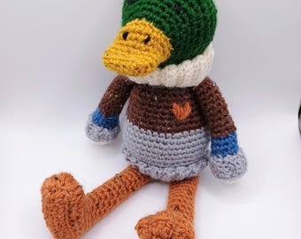 Crochet Duck Pattern: David Duck Amigurumi Tutorial (PDF Download)