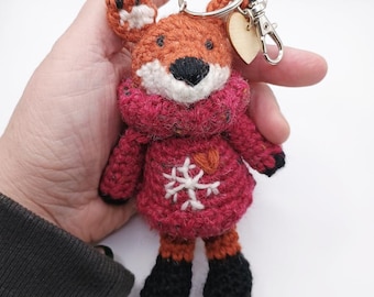 Crochet Fox Pattern: Amigurumi Plushie, Keyring PDF (Digital Download)
