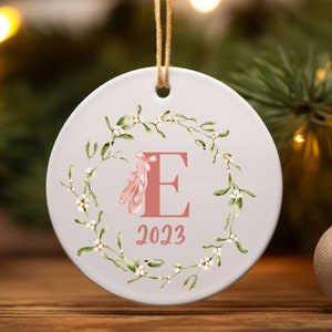 Ballet Ornament Custom Christmas Ornament Personalized Letter Ornament Christmas Gift Dancer Gift Stocking Stuffer Ballerina Ornament