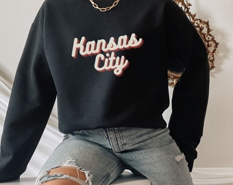Kansas City KC sweatshirt met ronde hals