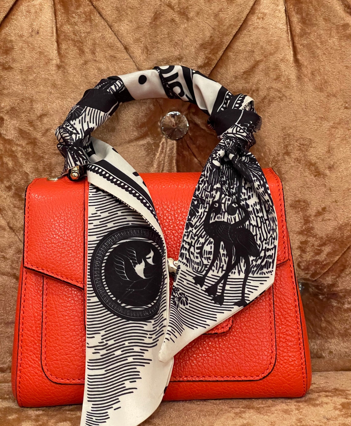 Twilly Silk Scarf / Luxurious Scarf/ scarf for bag Etsy