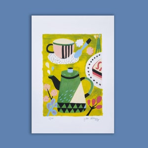 Limited edition illustration A4 &quot;Tea Time&quot;