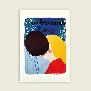 limited edition illustration A4 &quot;EMBRACE&quot;