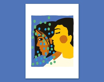 Ilustración de edición limitada A3 "Palabras de amor"