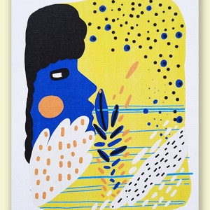 Limited edition illustration A5 &quot;DAUGHTER-FLOWER, pollen&quot;